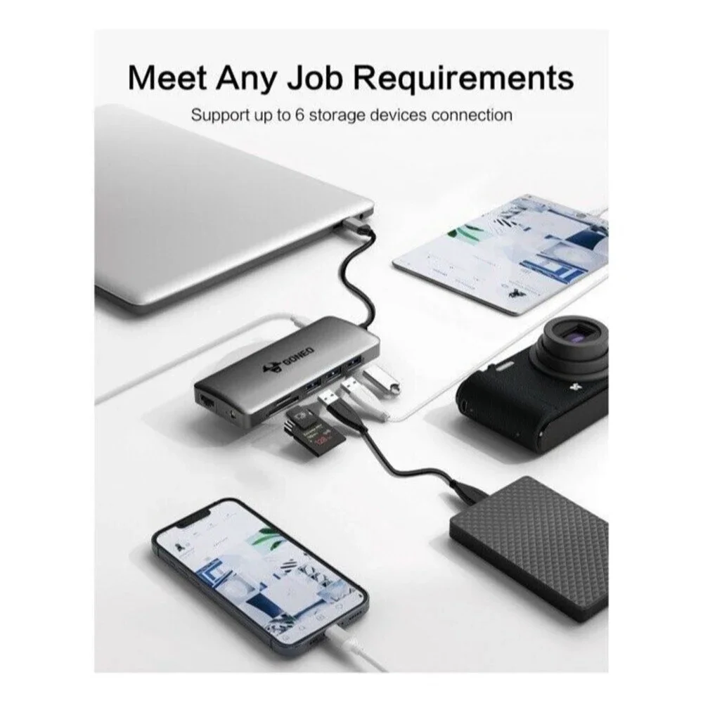 11-in-1 Type C Dock Hub USB C Laptop Docking Station Adapter For MacBook DELL HP